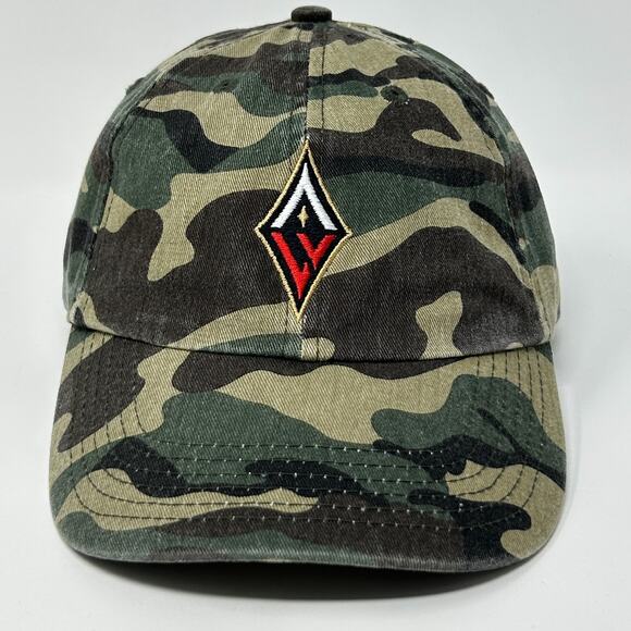 Las Vegas Aces Dad Hat Cap WNBA Camo Camouflage Military 6 Panel Strapback Green - Picture 9 of 9